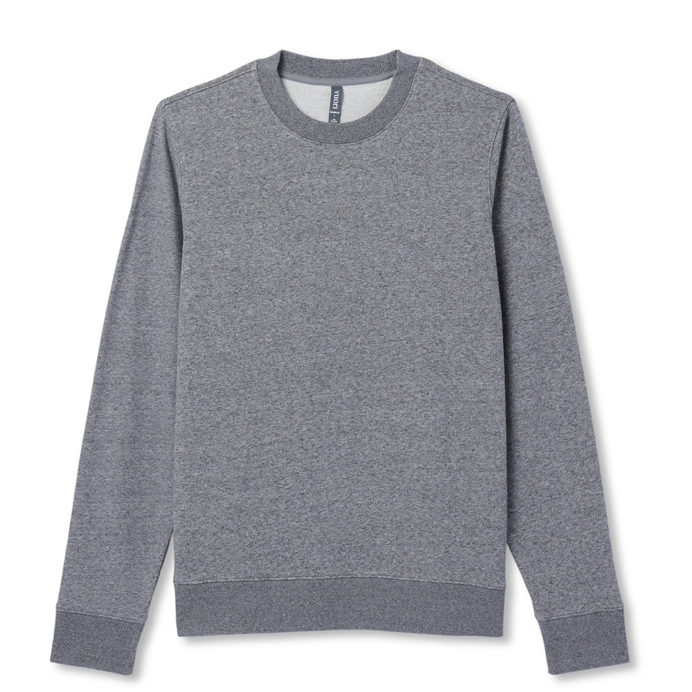 Vuori Cypress Logo Crew Crewneck Sweatshirt Men's Heather Grey Size Large - Picture 4 of 12